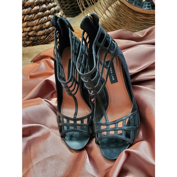 Derek Lam 'Beryl' Leather Wedge Sandal Wedges - Picture 6 of 14